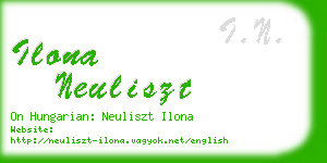 ilona neuliszt business card